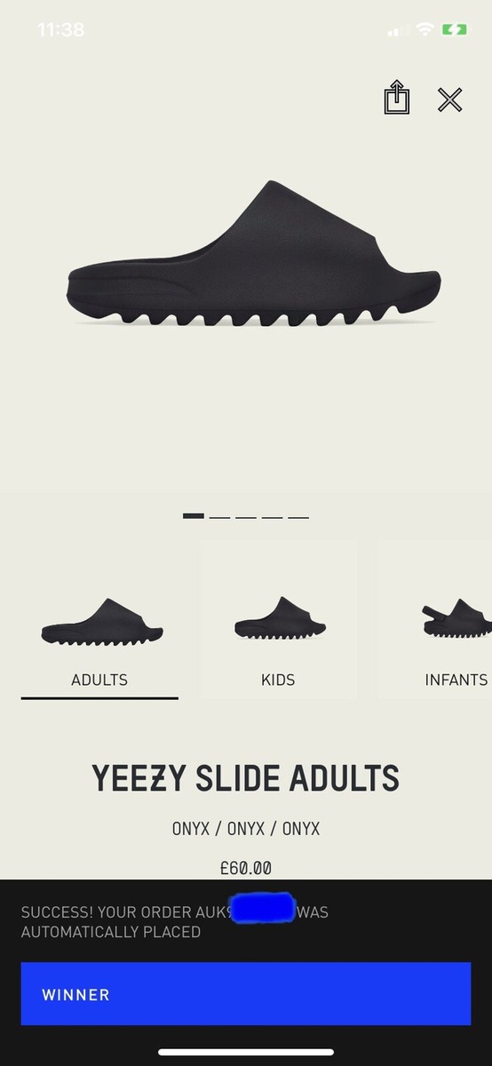 Adidas Yeezy Slide Onyx UK 10 - US 10 - EU 44.5 by Kanye Adidas Yeezy Slide Onyx UK 10 - US 10 - EU 44.5 by Kanye