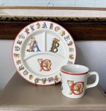 Tiffany  Co Alphabet Bear Childs Set Cup  Divided Dish Plate Gift Japan 1994