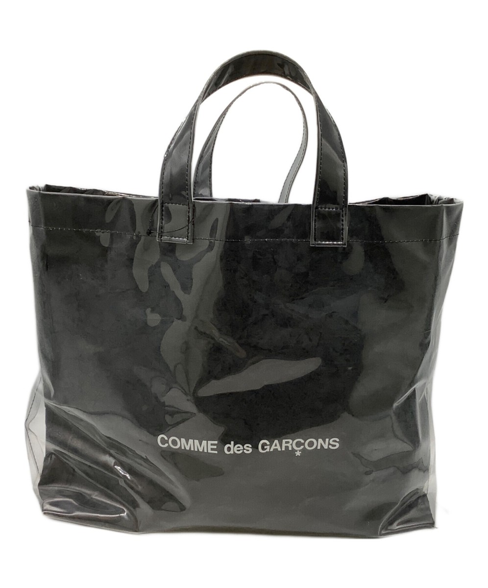 COMME des GARCONS ビニール バッグ PVC コムデギャルソン・シャツPVCビニールトートバッグ（白青黄