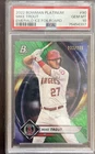 2022 Bowman Platinum - Mike Trout #90 Emerald Ice Foilboard /299