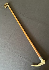 Cravache Ancienne Fin XIXe Pour Chasse à Courre - Manche En Bois De Cerf Et Bambou, Pièce De Collection