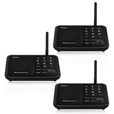 3Units 10-Channel Call All FM Wireless Intercoms Home House Room to Room Talking