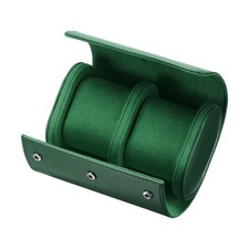 Leder Uhrenreiseetui Einzelne Uhrenrolle Aufbewahrungsbox Organizer 2 Fächer
