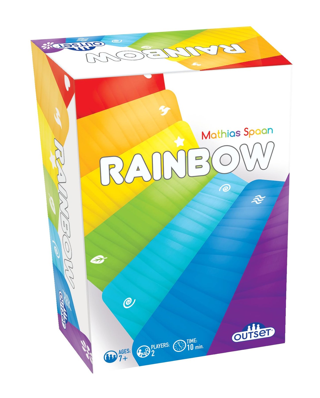 Outset Media Rainbow - A Strategic Two Player Game - Be The First to Create 6-Ca