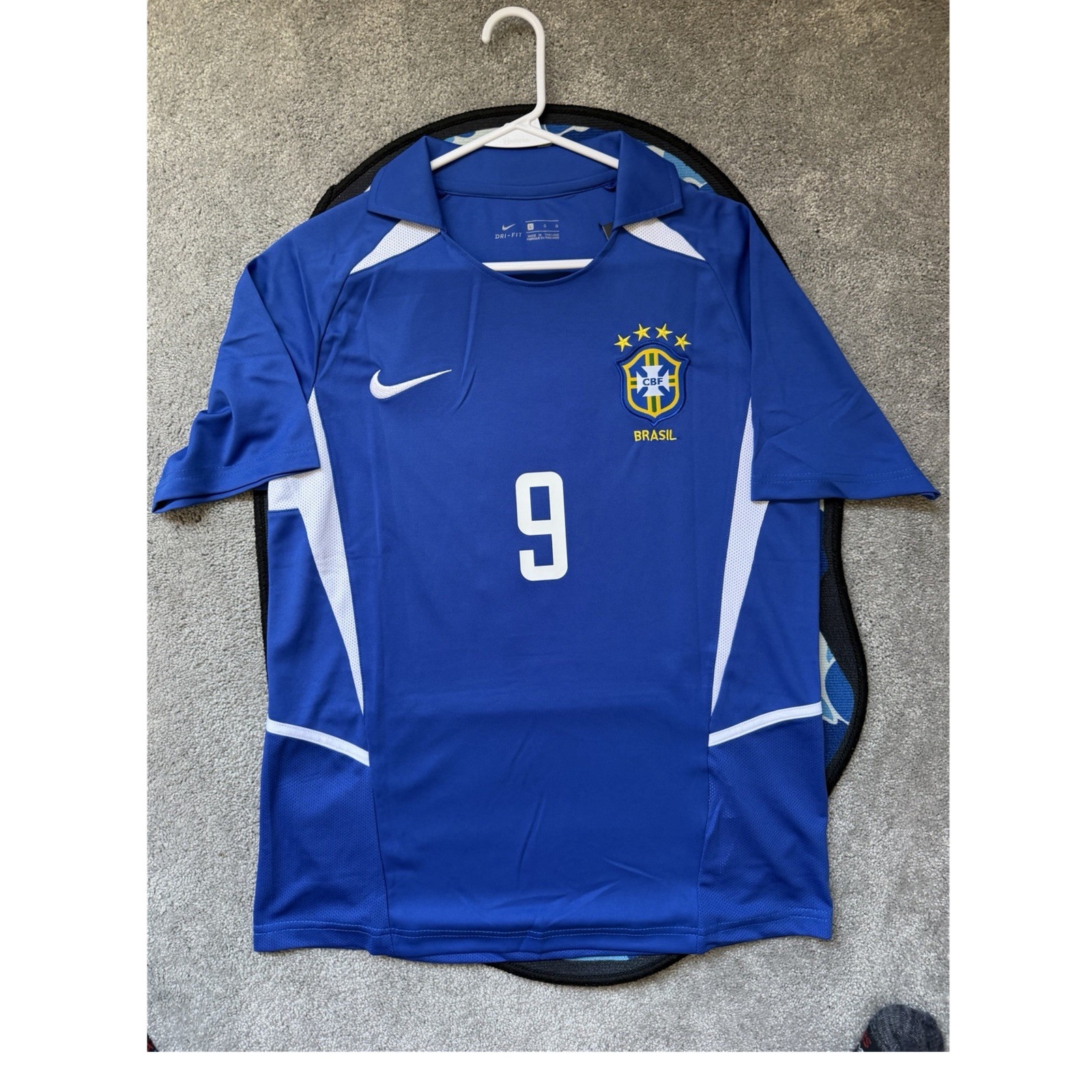 Nike Brazil Ronaldo #9 Soccer Jersey Men's Size L