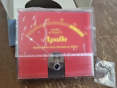 NOS Apollo Sales Metal Detector Signal Intensity Meter Gauge AD-118 White's
