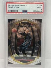 2018-19 Panini Select Premier Level #142 Trae Young Atlanta Hawks RC Rookie Card. rookie card picture