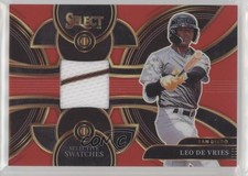 2024 Panini Select Selective Swatches Red Prizm 16/99 Leo De Vries #SS-LDV b4d