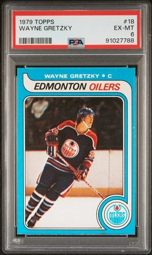 1979 TOPPS #18 WAYNE GRETZKY ROOKIE RC PSA 6