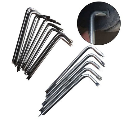 Compact and L Shaped Screwdriver Set 9pcs for cross Uy Triangle New ThreePoint