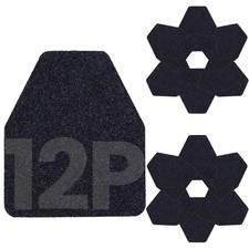 12 PCS Urinal Mat, Black Urinal Floor Mats for Men Bathroom, Urinal Floor Mats W