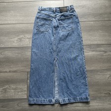 VINTAGE Y2K Polo Jeans Ralph Lauren Denim A-Line Maxi Skirt Bias Cut Size 6