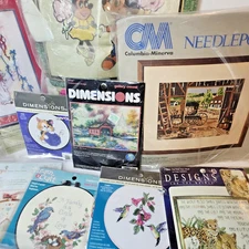 Bucilla Dimensions Columbia-Minerva Cross Stitch Needle Point Kits Craft Lot 18