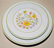 Lot of 6 Corelle Meadow Replacement Plates 2 DINNER 2 SALAD 2 BUTTER PLATES USA