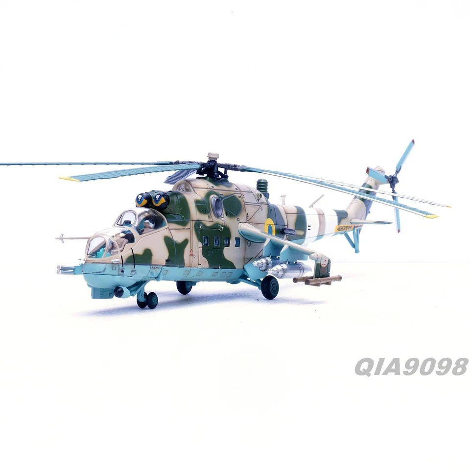 New 1/72 Scale Ukraine Air Force MI-24P Helicopter Painted Metal Model - Image 2 of 4
