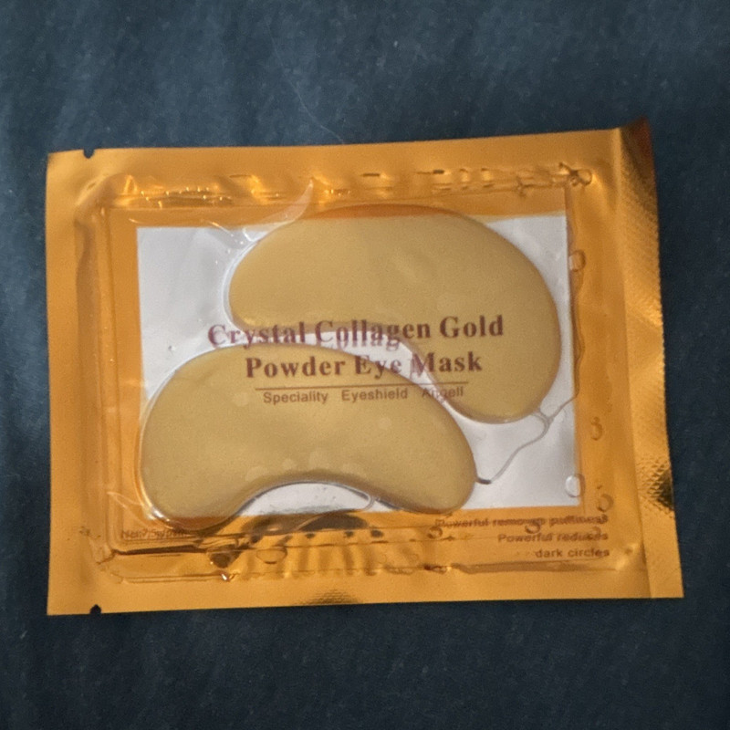 Crystal Collagen Gold Powder Eye Mask Under Eye Patches 7.5g/Pair Firming