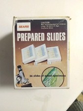 Sears Prepared Microscope Slides Vintage 36 Piece, Set 49, Complete