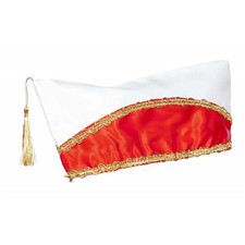 Narrenkappe rot-weiß - Karnevalsmütze für Fasching - Einfache Komiteemütze für
