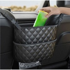 Car Net Pocket Handbag Holder Between Seat Purse Storage Organiser Leather Bags