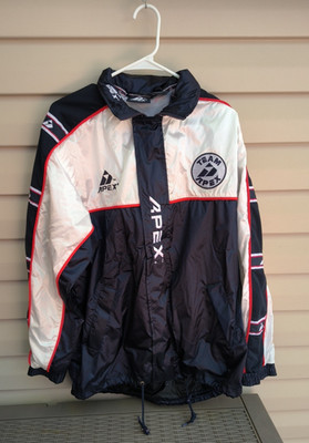 VTG 90s APEX One Team APEX Windbreaker Lightweight Jacket Men s Large