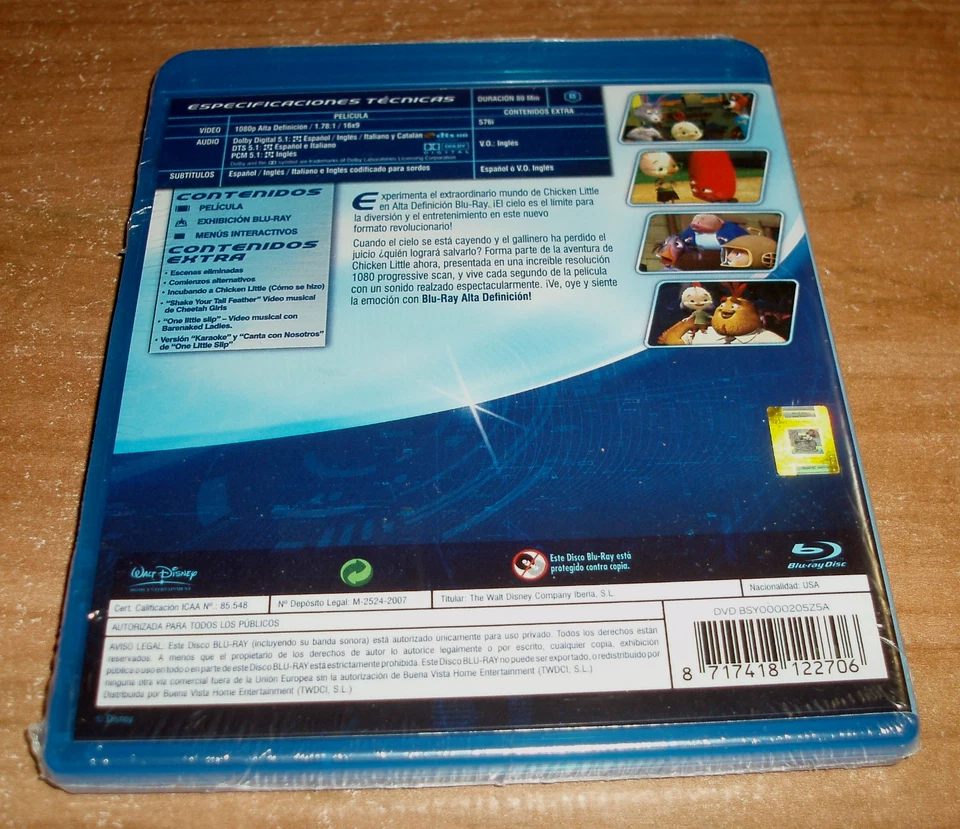 Chicken Little Classic Disney Nº 47 Blu-Ray New Sealed Animation - Image 2 of 4