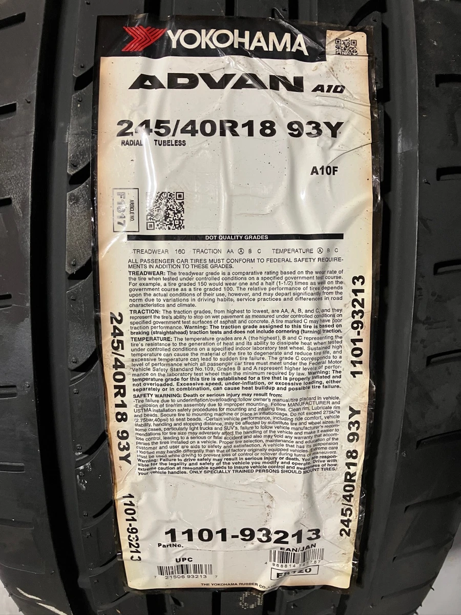 Yokohama 245/40/18 Car & Truck Tires for sale | eBay