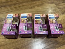 4 x Philips Dimmable LED Bulbs. Warm White 2700K. 40W, E27, 470 Lumen.