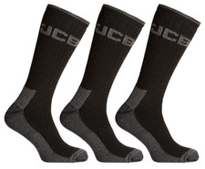 JCB Heavy Duty Work Boot Socks Mens Thick Reinforced PK3 SIZE 6-11   JCBX000108