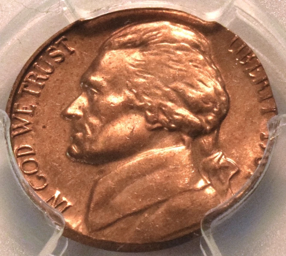 1984 5C PCGS MS63 RD Mint ERROR Jefferson Nickel Struck Lincoln Cent Planchet 1C - Image 2 of 4