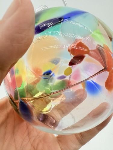 "Adorno de vidrio arte soplado a mano mirando brujas bola orbe árbol del encanto 5""" - Imagen 5 de 6