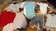 50 Pc Lot Baby Girls Clothes Size 3, 3-6, 6 Mo Carters Gap Cat Jack 2 