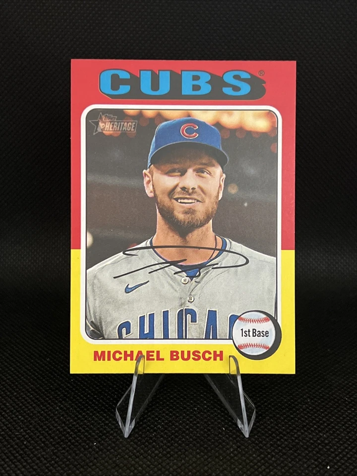 2024 Topps Heritage High Number #537 Michael Busch, Chicago Cubs - Image 1 of 1