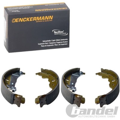 DENCKERMANN BREMSBACKEN SATZ 230mm HINTEN passend für DACIA DOKKER DUSTER LODGY 