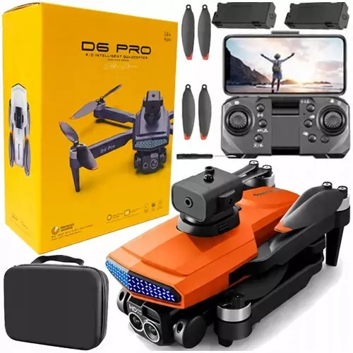 Dron Zdalnie Sterowany Z Kamerą Hd, Wifi żYroskop D6 PRO Sterowanie Gestami Lean-image