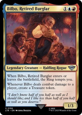 BILBO, RETIRED BURGLAR X 4 N/M- THE LORD OF THE RINGS MAGIC THE GATHERING