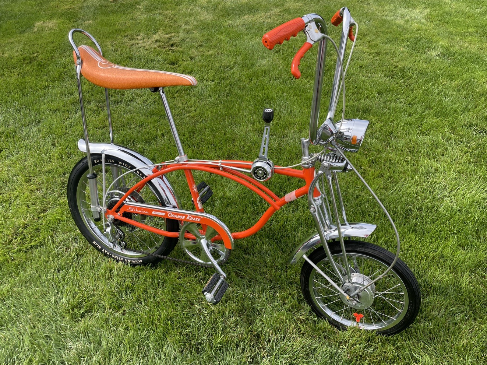 (Used) Original 1972 Schwinn Orange Krate 5 Speed Disc Brake Bicycle " Super Nice " (12000.00 USD) (Used) Original 1972 Schwinn Orange Krate 5 Speed Disc Brake Bicycle " Super Nice " (12000.00 USD)