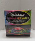 Mini Rainbow Scratch Art Notes w Wooden Stylus 125 Notes - Melissa and Doug — photo 1