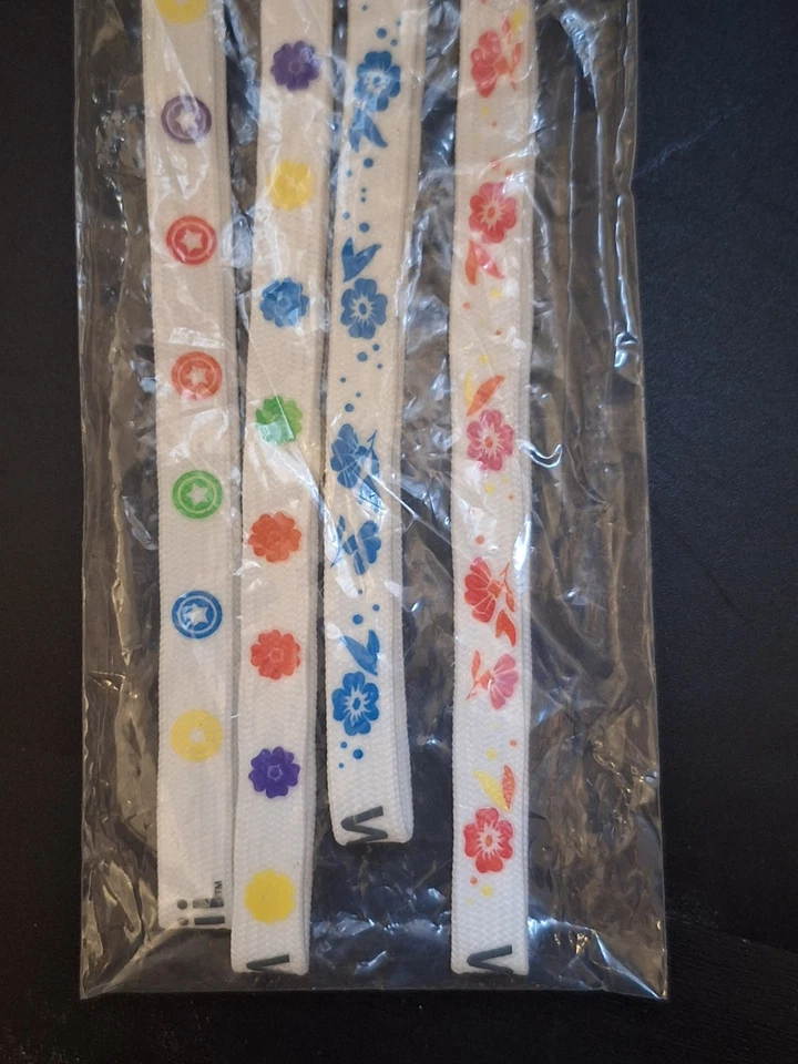 4 Nintendo Wii Remote Wrist Straps OEM Feminine Floral Flower Star Promo 2006 - Image 3 of 4