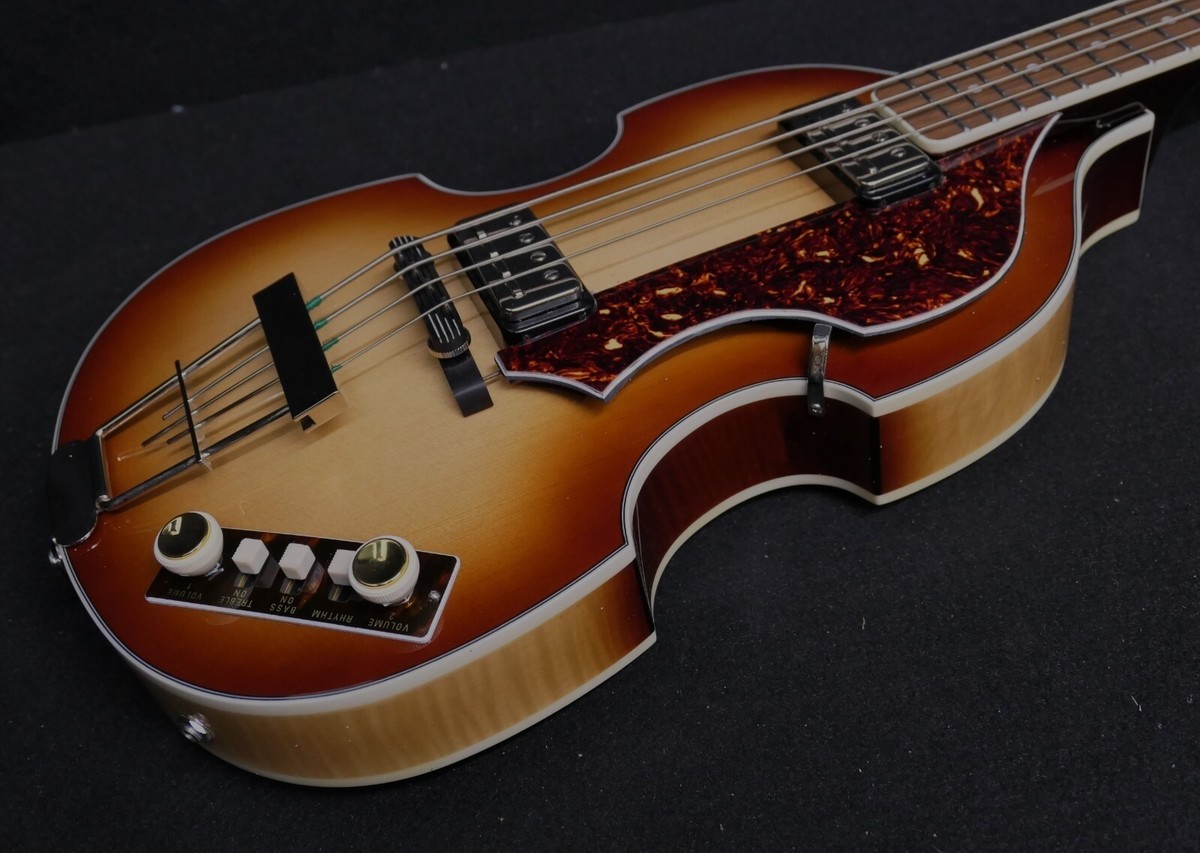 ★美品★Hofner HCT 500/1 セミハードケース付き★ Hofner HCT-500/1-SB Beatle Bass Custom , Tortoiseshell Pickguard