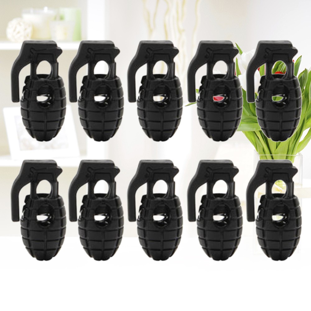 10 Pcs Shape Buckle Lace Locks Trainers Shoe Laces Tips Shoelace Clip for Men