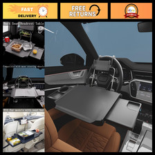 2-in-1 Car Steering Wheel Tray  Backseat Table, Adjustable Laptop Desk, Phone H