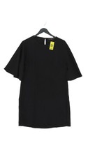 Mango A-Line Midi Dress UK10 in Black
