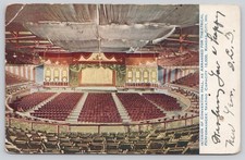 Kansas City MO Convention Hall Interior Theatre Seating Stage 1906 Postcard