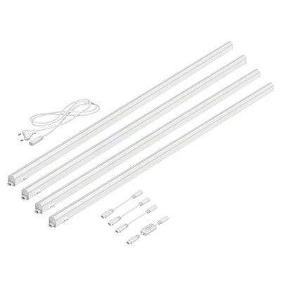 LED Unterbau-Leuchten Rigel 113cm mit Schalter je 1692lm weiß 4er Set