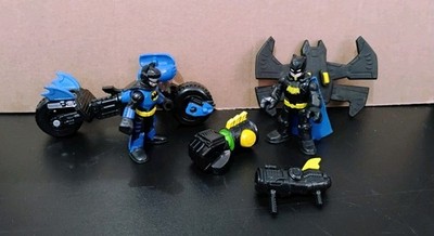 Imaginext DC Super Friends Batman lot 6pc Figure, Weapons, Vehicles Fisher Price
