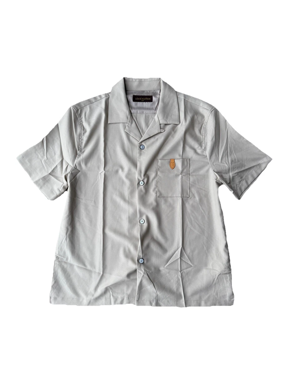 Louis Vuitton Silk Regular Size Casual Button-Down Shirts for Men