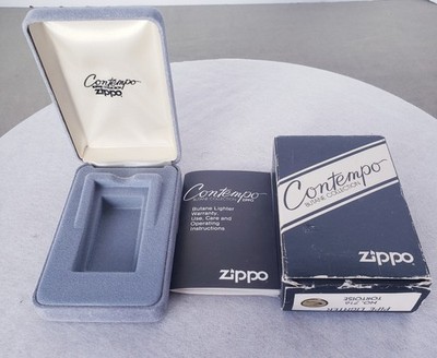 VTG Zippo Contempo Butane Collection (PACKAGING BOX AND PAPER ONLY) *NO LIGHTER*