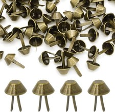 200 Pieces 15mm Metal Bag Feet Studs Purse Feet Handbag Feet Nailheads Stud S...