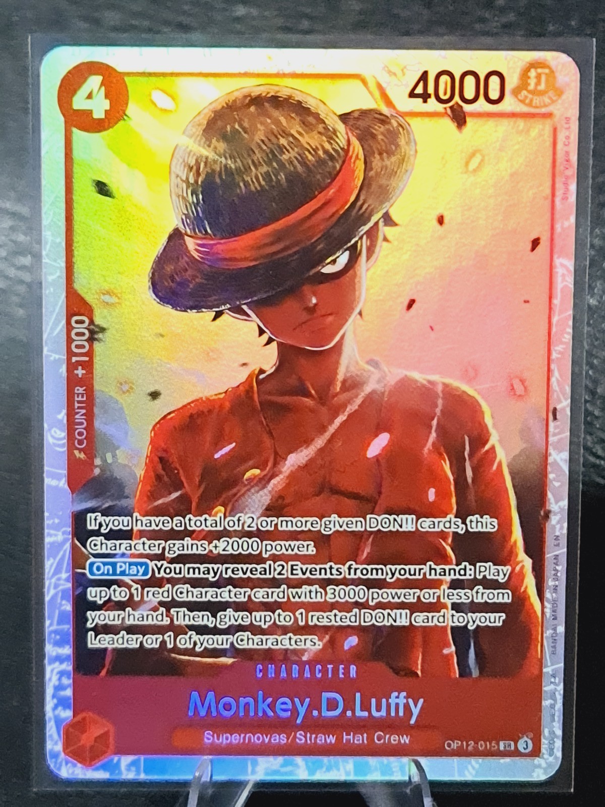 Monkey.D.Luffy OP12-015 2025 Legacy of the Master SR Holo Foil English PK083A