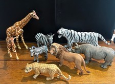 hand-painted animal figurines from Schleich Wild Life series.. Tiger unbranded